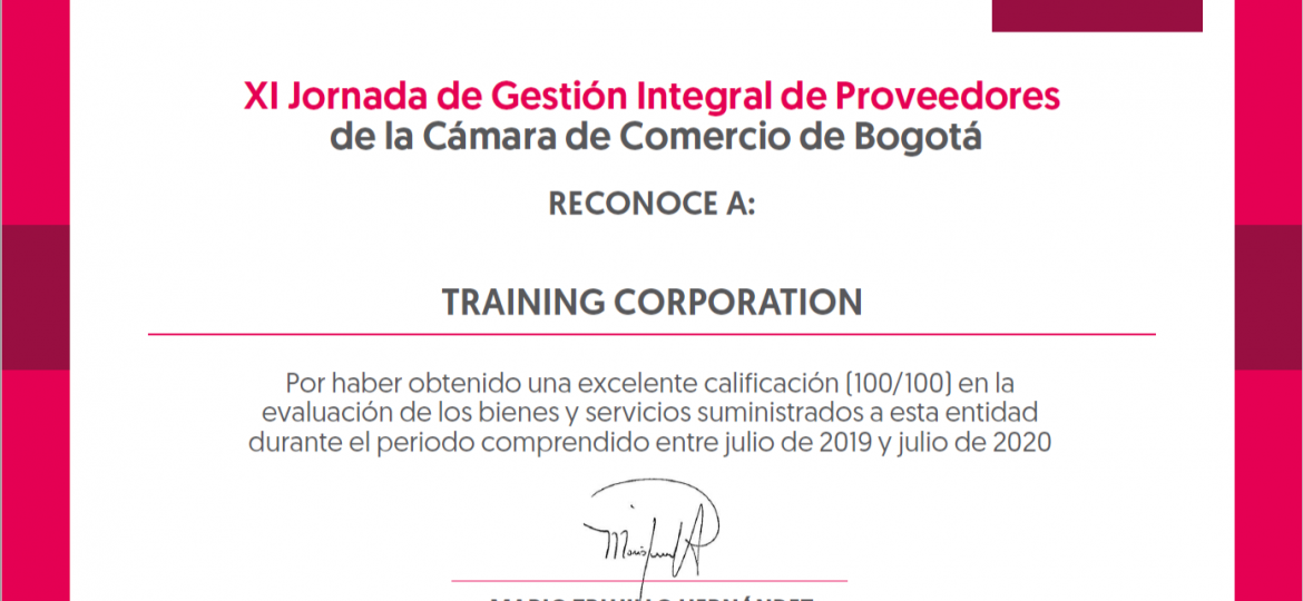 reconocimiento camara de comercio bogota